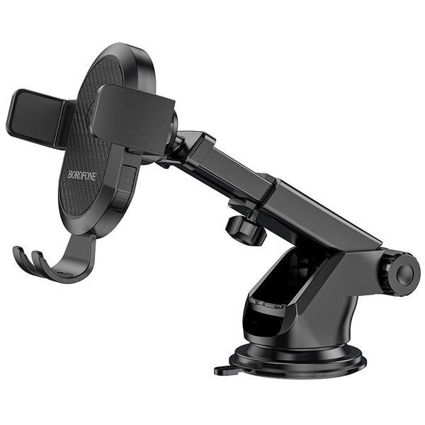 Автодержатель для телефона BOROFONE BH39 Amazing bay one touch center console car holder Black 285463776 фото