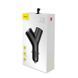 Автомобильное зарядное устройство Baseus Y type dual USB+cigarette lighter extended car charger 3.1 A Black 729289132 фото 2