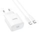 Сетевое зарядное устройство с кабелем HOCO C76A Pro Majestic single port PD30W charger set (Type-C to Type-C)(EU) White 752304326 фото 4