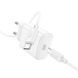 Сетевое зарядное устройство с кабелем HOCO C76A Pro Majestic single port PD30W charger set (Type-C to Type-C)(EU) White 752304326 фото 5