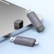 Кардрідер HOCO HB45 Spirit 2-in-1 USB/Type-C 2.0 card reader Metal Gray 670441298 фото 4