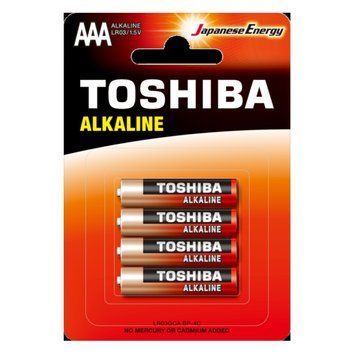 Батарейка Toshiba LR3 Red Alkaline (4шт) 490536606 фото