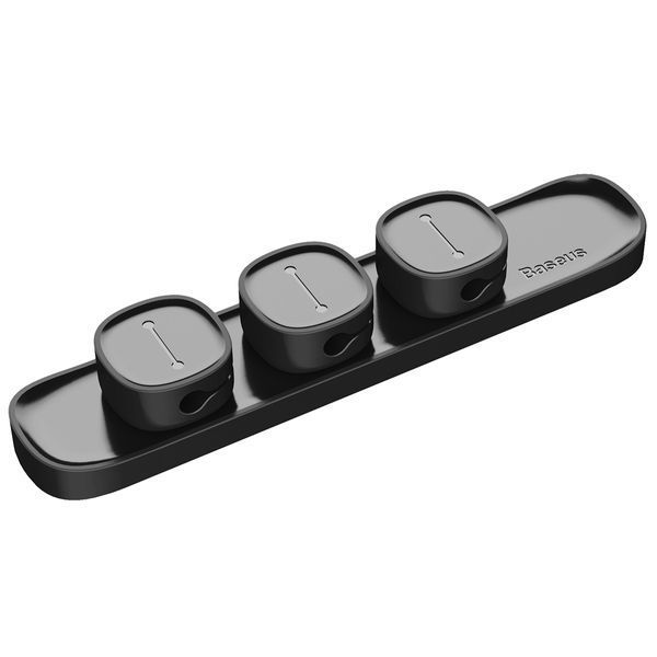 Тримач-затискач для кабелю магнітний Baseus Peas Cable Clip Black 758825820 фото