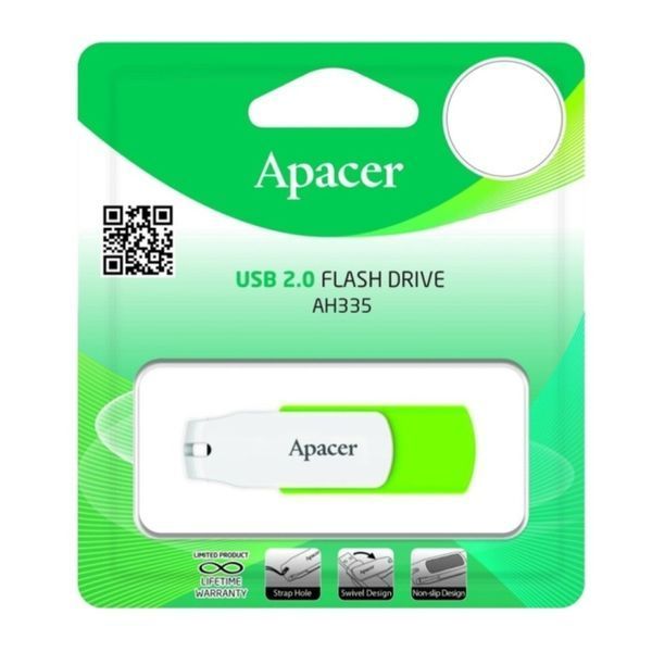 Флеш-накопитель Apacer USB 2.0 AH335 64Gb Green 490584708 фото