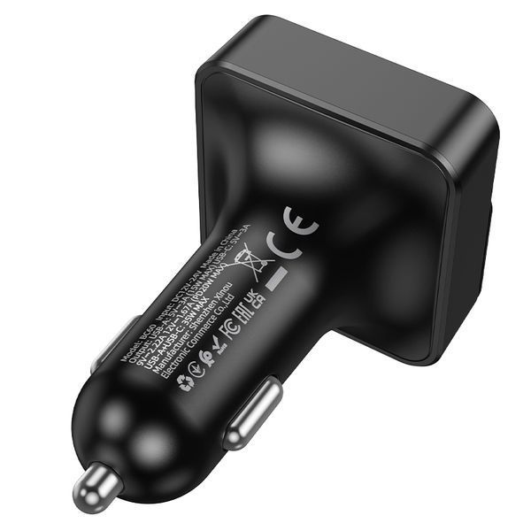 АЗП з FM-модулятором BOROFONE BC60 Hero 35W(1A1C) car BT FM transmitter Black 934493899 фото