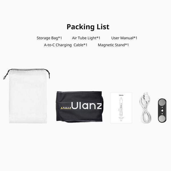 Відеосвітло Ulanzi UA20 20W Portable Air Tube Light (L110 UA20) 727805077 фото