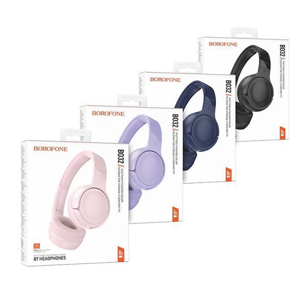 Бездротові накладні навушники BOROFONE BO32 Show BT headphones Black 780678293 фото