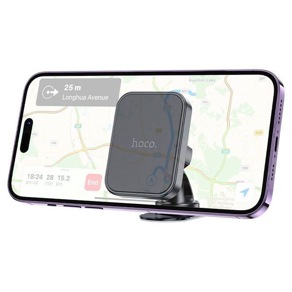 Автодержатель для телефона HOCO H33 Cheetah magnetic car holder(center console) Black 570997849 фото