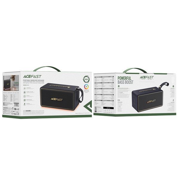 Портативна колонка ACEFAST K3 Max portable wireless speaker,40W, IPX6, Black 289228127 фото
