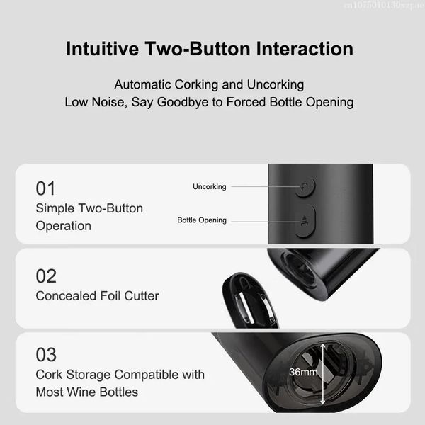 Штопор Xiaomi Mijia Electric Red Wine Bottle Opener 676266988 фото