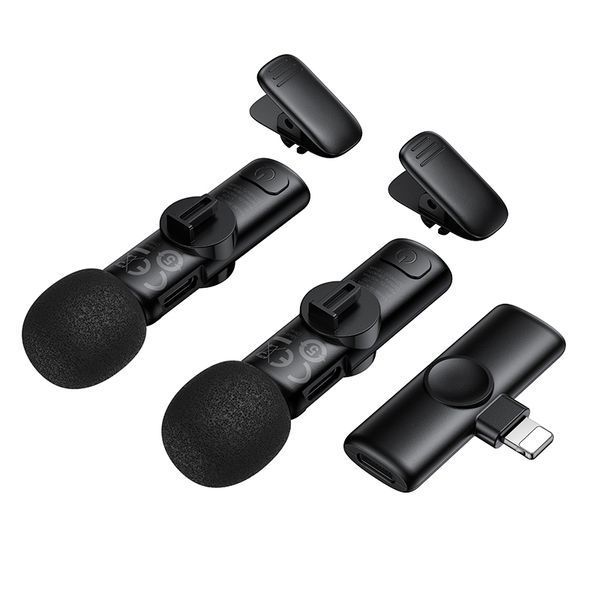 Бездротова мікрофонна система BOROFONE BFK16A Winner dual-mic (Lightning) Black 101217043 фото