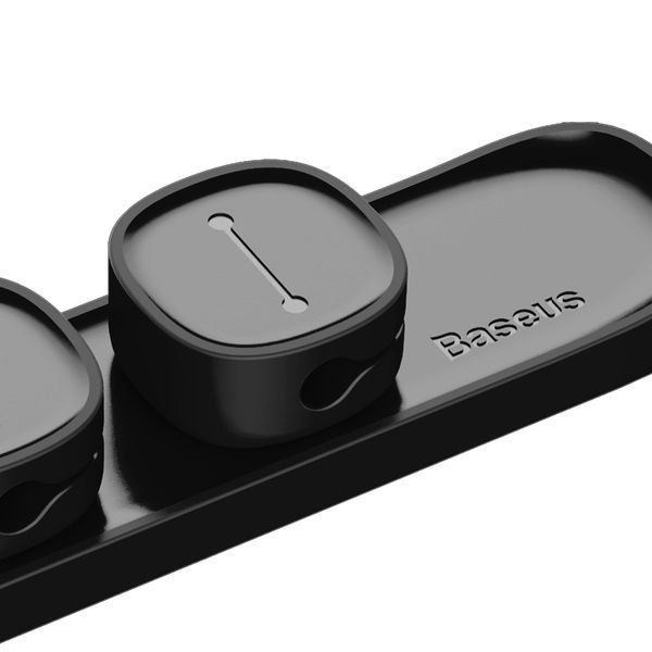 Тримач-затискач для кабелю магнітний Baseus Peas Cable Clip Black 758825820 фото