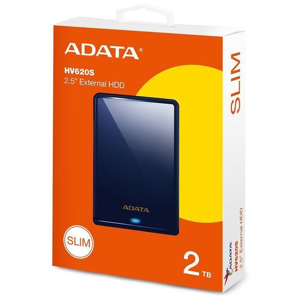 Зовнішній жорсткий диск PHD External 2.5'' ADATA USB 3.2 Gen. 1 DashDrive Classic HV620S 2TB Slim Blue 539252278 фото