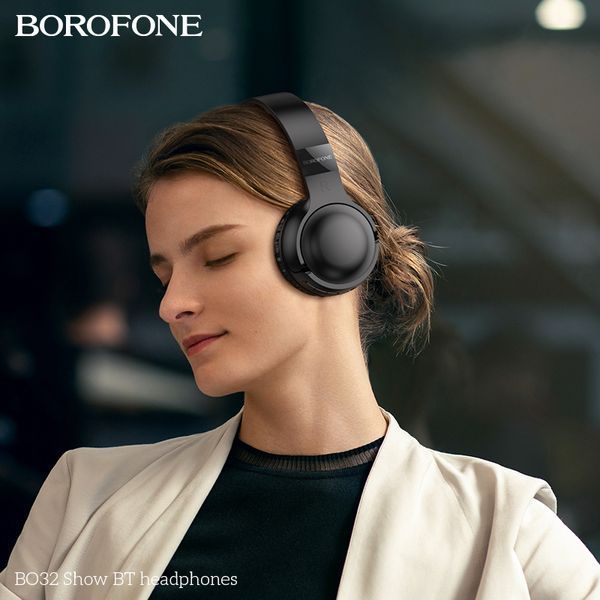 Бездротові накладні навушники BOROFONE BO32 Show BT headphones Black 780678293 фото
