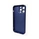 Чохол для смартфона AG Glass Matt Frame Color Logo for Apple iPhone 15 Pro Max Navy Blue 244844574 фото 2