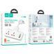 Сетевой подовжувач HOCO AC12A Reise 2-position expansion socket(PD30W/1C3A) (8.5 cm) White 506655300 фото 7