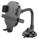 Автотримач для телефона HOCO H20 Mighty one-button car holder(windshield) Black 395226782 фото 4