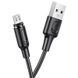 Кабель BOROFONE BX41 USB to Micro 2.4A, 1m, PVC, PVC connectors, magnetic, Black 686312533 фото 1