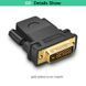 Адаптер UGREEN 20124 DVI 24+1 Male to HDMI Female Adapter (Black) (UGR-20124) 115614564 фото 3