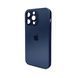 Чохол для смартфона AG Glass Matt Frame Color Logo for Apple iPhone 15 Pro Max Navy Blue 244844574 фото 1