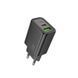 Сетевое зарядное устройство HOCO N63 Gentle PD30W+QC3.0 charger (EU) Black 494154393 фото 1