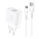 Мережевий зарядний пристрій з кабелем WUW-T92 2USB/2.4A set type-c 195388869 фото 1