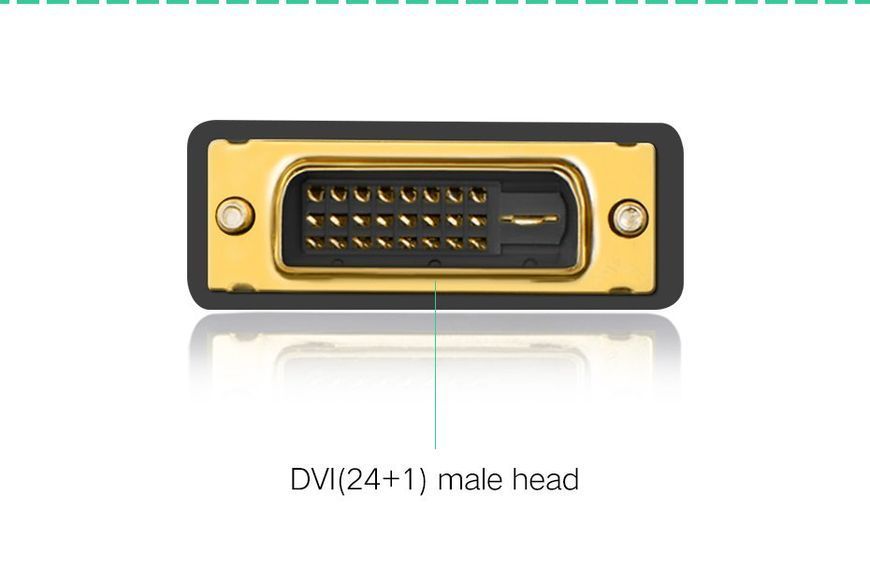 Адаптер UGREEN 20124 DVI 24+1 Male to HDMI Female Adapter (Black) (UGR-20124) 115614564 фото
