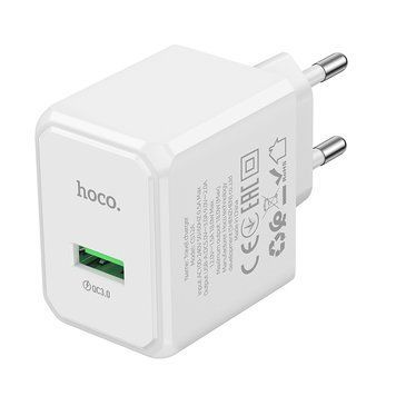 Мережевий зарядний пристрій HOCO CS12A Ocean single port QC3.0 charger White 442973015 фото