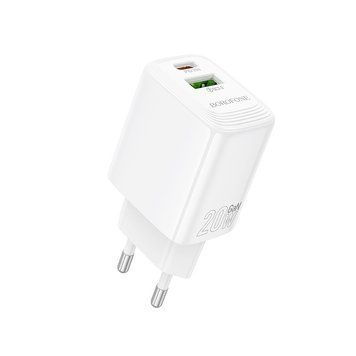 Сетевое зарядное устройство BOROFONE BN27 Fuente PD20W+QC3.0 charger (EU) White 532950800 фото