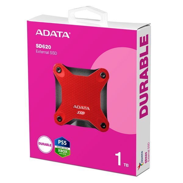 Портативний SSD ADATA SD620 1TB USB 3.2 520/460Mb/s Red 327469483 фото