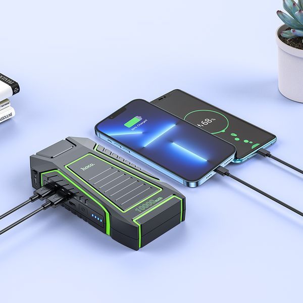 Автомобільний пуско-зарядний пристрій HOCO QS1 Spring car emergency start-up power bank(10000mAh) 106286876 фото