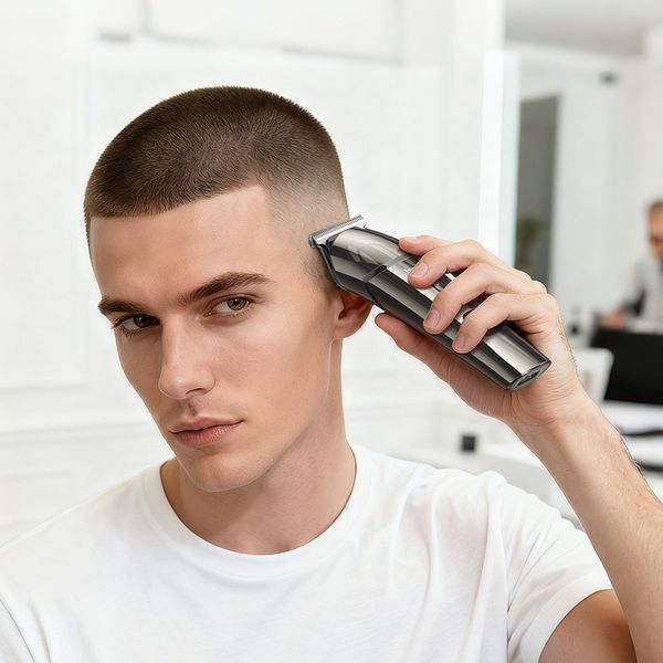 Машинка для стрижки HOCO HP26 600 mAh. IPX6. Multi-function electric clipper grooming set Metal Gray 819154979 фото