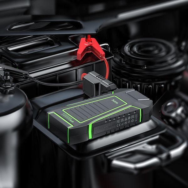 Автомобільний пуско-зарядний пристрій HOCO QS1 Spring car emergency start-up power bank(10000mAh) 106286876 фото