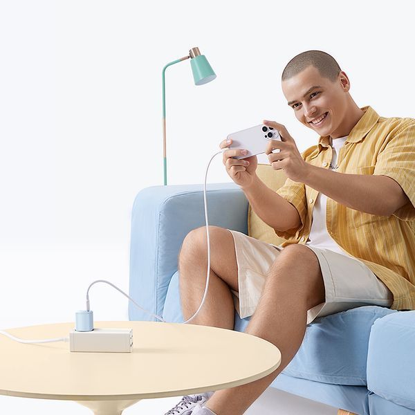 Мережевий зарядний пристрій Baseus PicoGo GaN Fast Charger 1C 45W EU Galaxy Blue 824094878 фото