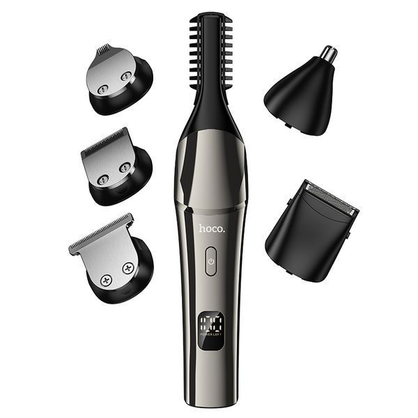 Машинка для стрижки HOCO HP26 600 mAh. IPX6. Multi-function electric clipper grooming set Metal Gray 819154979 фото