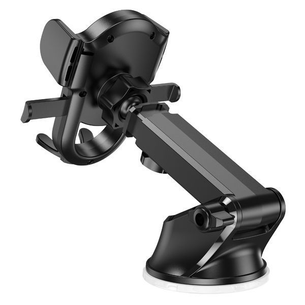 Автотримач для телефона HOCO H5 Integrity one-key car holder(center console) Black 647940106 фото