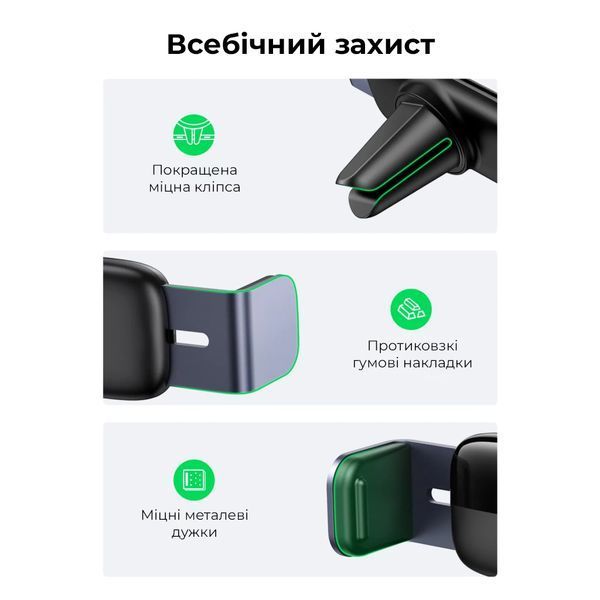 Автодержатель для телефона UGREEN LP120 Air Vent Phone Holder 107191485 фото