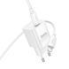 Мережевий зарядний пристрій з кабелем HOCO C146A Charm single port PD20W charger set (C to iP) (EU) White 299752245 фото 6