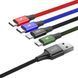 Кабель Baseus Fast 4-in-1 Cable For iP+Type-C(2)+Micro 3.5A 1.2m Black 878860135 фото 4