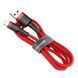 Кабель Baseus Cafule Cable USB For Lightning 1.5A 2m Red+Red 604778333 фото 6