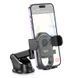 Автотримач для телефона HOCO H5 Integrity one-key car holder(center console) Black 647940106 фото 3