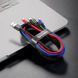 Кабель Baseus Fast 4-in-1 Cable For iP+Type-C(2)+Micro 3.5A 1.2m Black 878860135 фото 6
