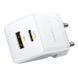 Сетевое зарядное устройство с кабелем Baseus Palm Fast Charger C+U 30W EU Moon White (with USB-C to USB-C 60W (20V/3A) 1m Moon White) 775809691 фото 5