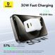 Сетевое зарядное устройство с кабелем Baseus Palm Fast Charger C+U 30W EU Moon White (with USB-C to USB-C 60W (20V/3A) 1m Moon White) 775809691 фото 9