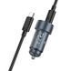 Автомобильное зарядное устройство HOCO Z57A Glorious PD30W+QC3.0 car charger set(C to C) Metal Gray 220069010 фото 4