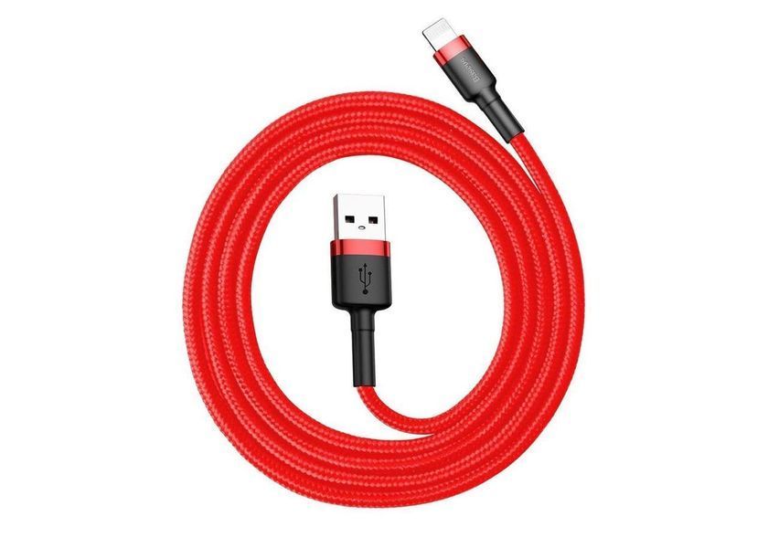 Кабель Baseus Cafule Cable USB For Lightning 1.5A 2m Red+Red 604778333 фото