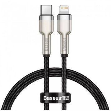 Кабель Baseus Cafule Series Metal Data Cable Type-C to iP PD 20W 0.25m Black 112108110 фото