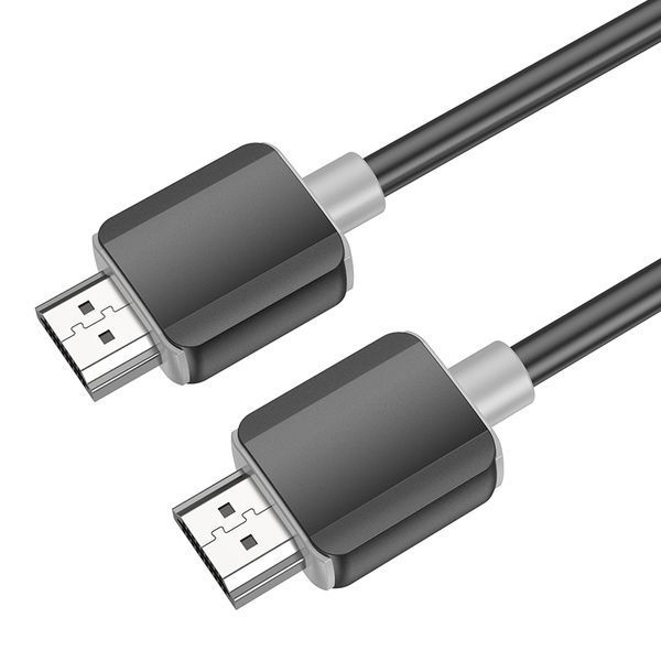 Кабель HOCO US08 HDTV 2.0 male-to-male 4K HD data cable(L=1M) Black 339810012 фото