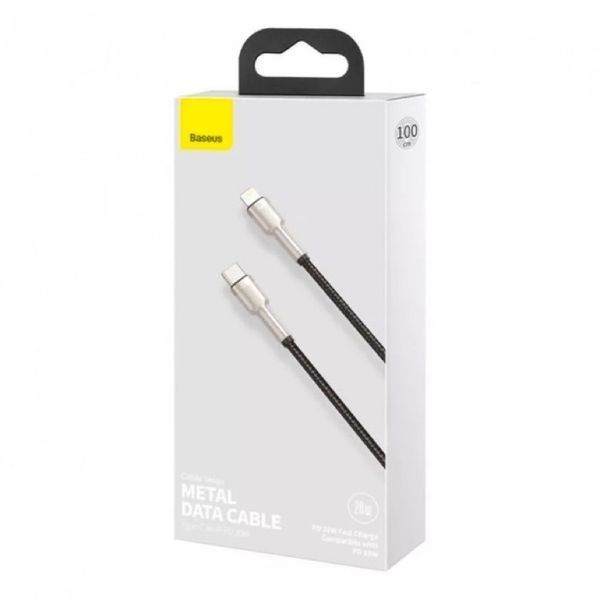 Кабель Baseus Cafule Series Metal Data Cable Type-C to iP PD 20W 0.25m Black 112108110 фото