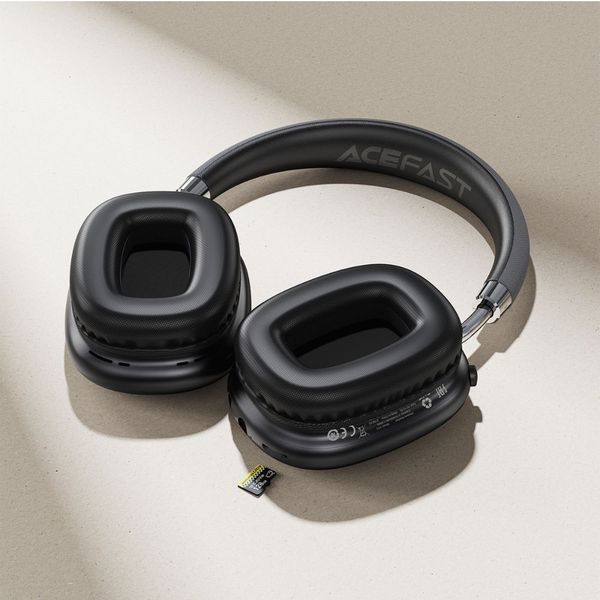 Бездротові накладні навушники ACEFAST H13 Wireless Headset Black 887964174 фото
